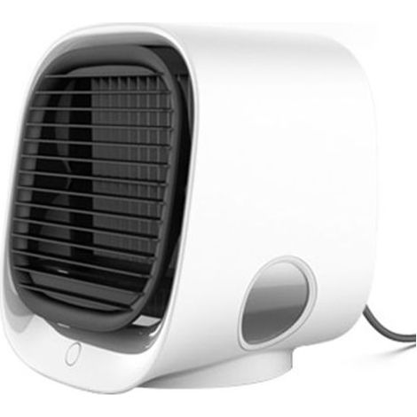 Tragbarer Luftkühler – 3-in-1-Ventilator und Luftbefeuchter – Wasser- und Eiskühlung – USB-Anschluss – Kompakte Größe: 18 x 15 x 22 cm – 1 Stück (1/5)