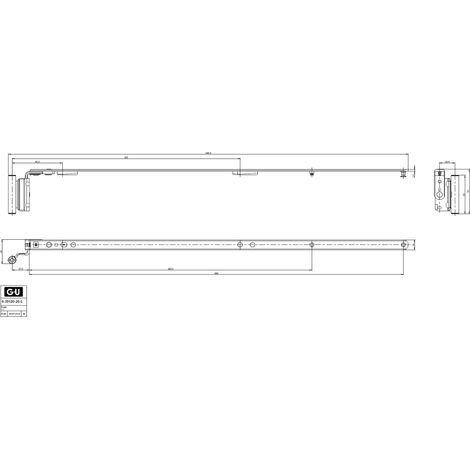 GU Scherenarm UNI-JET M 6 DIN LINKS 9MM FFB 1201-1600 mm 6-31486-18-L-1
