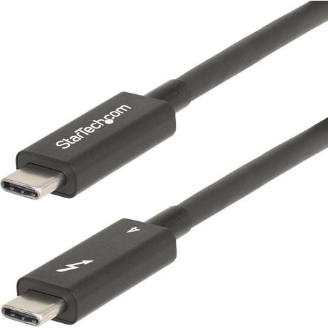 StarTech.com A40G2MB-TB4-CABLE Cavo Thunderbolt 2 m 40 Gbit/s Nero (1/5)