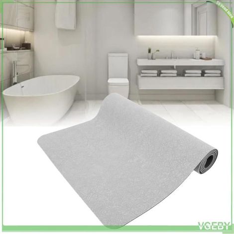Tapis de salle de bain - FAFEICY - Antidérapant - Séchage rapide - 40x120 cm - Gris (1/5)
