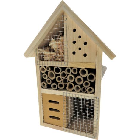 Hôtel pour insectes, 18 x 9 x Hauteur 26 cm, insectes - animallparadise (1/5)