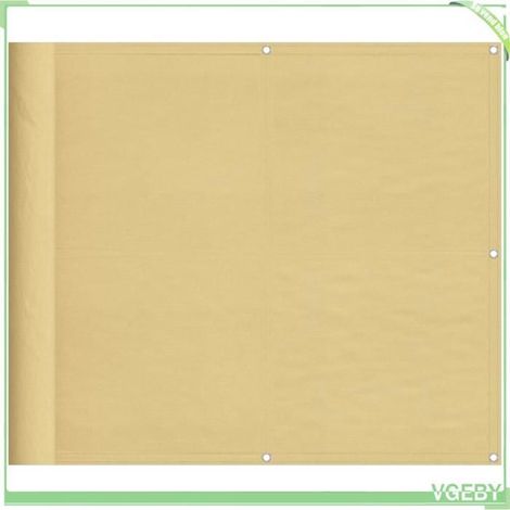Écran de balcon - FAFEICY - 4000033 - 90x800 cm - 100% polyester Oxford PU - Sable (1/5)