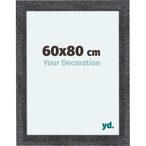 yd. - Cadre photo 60x80 - Gris Patine - MDF - Como (1/5)