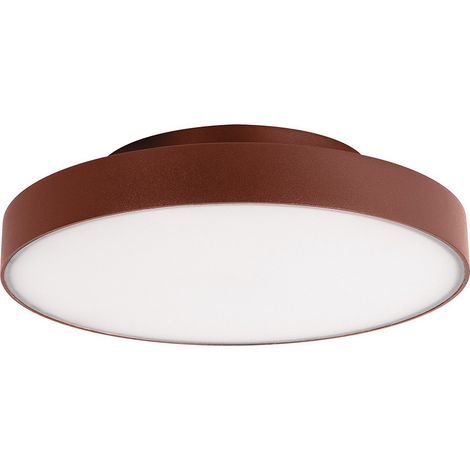 Plafoniera GPL352 Rotonda in Alluminio Marrone - 24W LED CCT Selezionabile 3000K/4000K IP65 - Gealuce per Esterni (1/2)