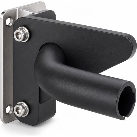 Butoir de Porte Mural Réglable pour Poignée Noir 22 mm (1/5)