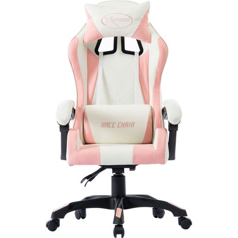 Maison Exclusive - Gaming-Stuhl Rosa Kunstleder