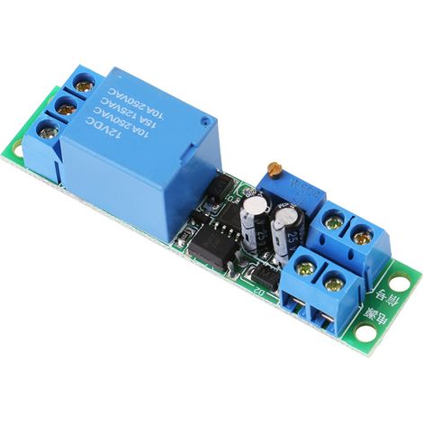 DC12V Einstellbares Signal-Trigger-Ausschaltverzögerungs-Timer-Schalter-Relaismodul (1/5)