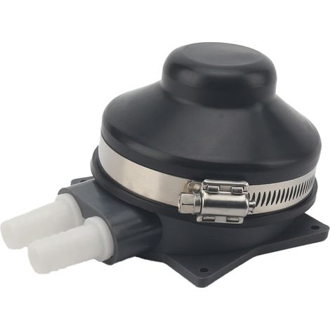 Pompe à eau manuelle à pied – Raccord 0,5 pouce – Débit max 8,3 L/min – Pour camping-car, bateau, marine, évier – Noir (1/5)