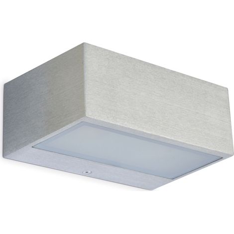 Aplique de pared IONA doble emisión LED SMD AC 13 W 1200 lm 3000 K CRI80 Gris (1/3)