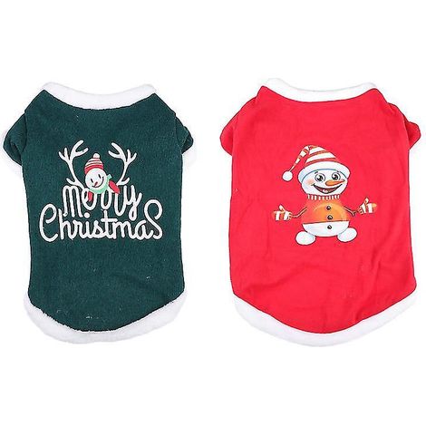 Costume de Noël pour animaux de compagnie (2 pièces) (1/3)