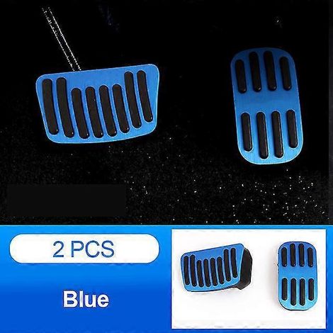 Repose-pieds, pédales d'accélérateur et de frein en aluminium pour Toyota C, HR, AX10 et AX50 (2016-2022) - Accessoires  Lot de 2 (bleu) (1/5)