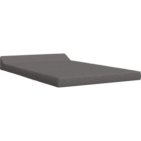 vidaXL Sofá Cama Plegable Gris Claro 120 x 60 x 49 cm Tela (1/2)