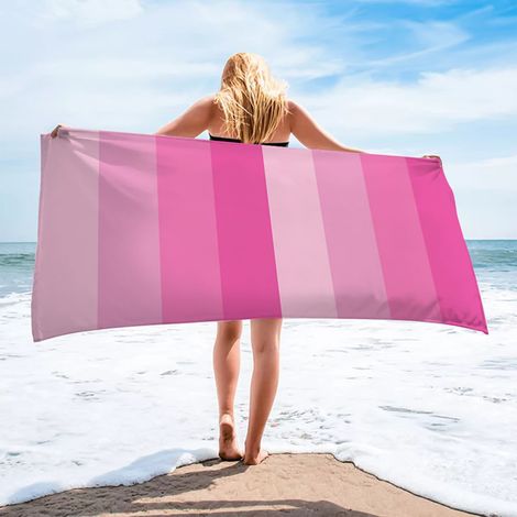 Serviette De Plage Microfibre - 70 X 140 Cm - Absorbante Rapide Séchage - Anti-sable - Multifonctionnelle Pour Plage Piscine Camping Voyage - 1 Pièce (1/5)