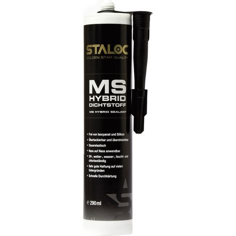 STALOC Premium Kleb- und Dichtstoff MS Hybrid transparent universell für unzählige Verklebungen 290 ml (1/5)