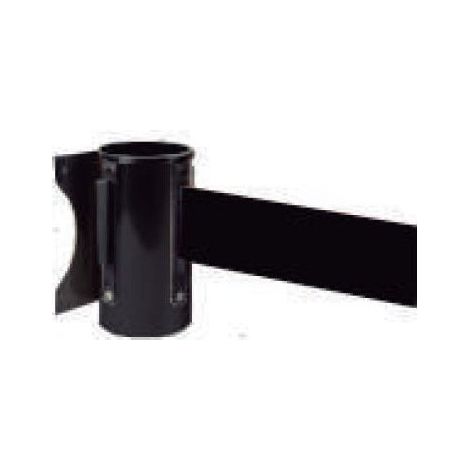 Soporte de pared negro con cinta negra extensible SEKURECO