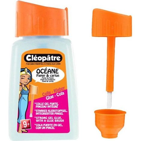 Colle forte - CLEOPATRE - Oceane - Flacon 80 g - Application facile - Couleur bleutée (1/2)