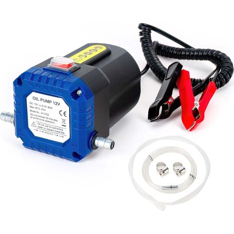 Pompe Diesel Pompe de Transfert 12V 80W Pompe Electrique Vidange Huile Moteur,Pompe à Huile Diesel pour Le Changement de Diesel d'extracteurs de Fluide de Voiture, Huile Moteur (1/5)