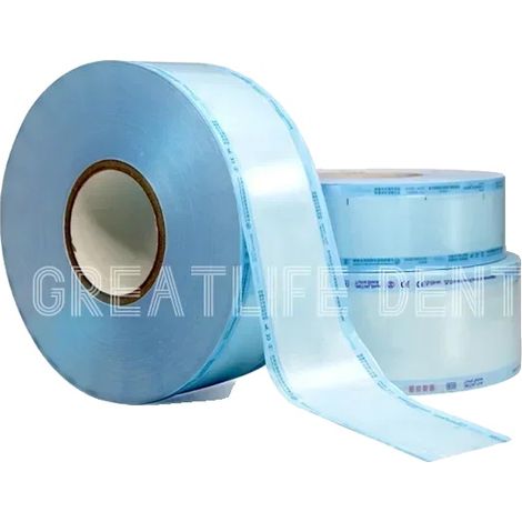 Sacchetti per sterilizzazione, a chiusura rapida, antibatterici, 55 mm x 3 rotoli (1/2)