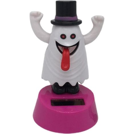Figurines solaires Halloween, de Danse à énergie Solaire secouant la tête Ornements d'halloween pour la Voiture, de Tableau de Bord d'halloween pour Le décor (1/5)