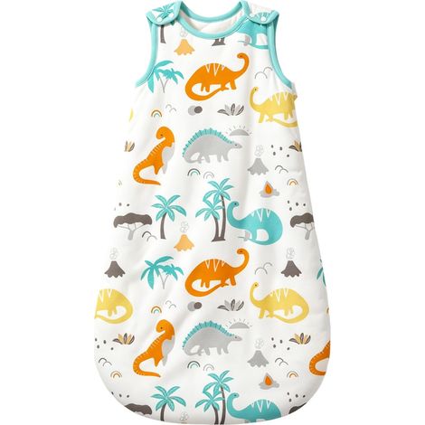 Gigoteuse d'hiver pour bébé 2,5 Tog Coton Différentes Tailles de la Naissance à l'âge de 24 Mois Gigoteuse Toute l'année (Dinosaure,L(12 à 18 Mois) (1/5)