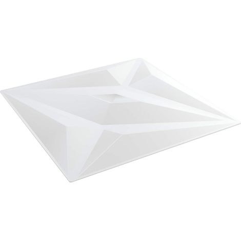 Wandpaneele Stern 12 pcs Weiß Stern 50 x 50 cm XPS Schaum vidaXL