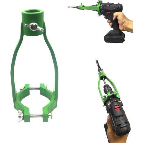 Adaptateur de foret à trou carré pour une installation et un démontage faciles, fixation à mortaiser pour perceuse, support de perceuse portable polyvalent, support de fixation flexible à trou