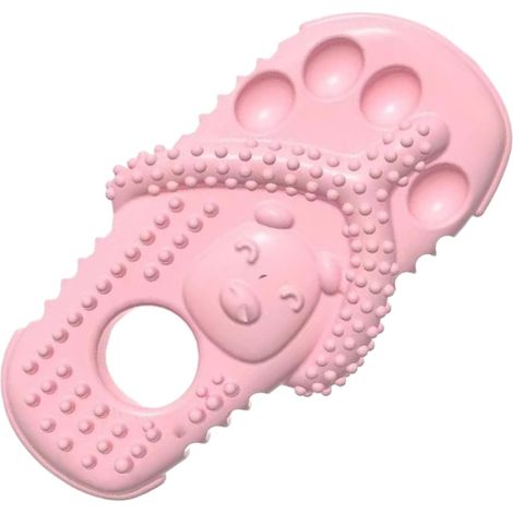 Jouets Pour Chiens Mâcheurs Puissants Boule de Dentition Robuste en Forme de Pantoufle,Jouet de Mastication pour Chiot et Chien Destiné aux Chiots, Cadeaux de Noël et Anniversaire, Jeu en Extérieu