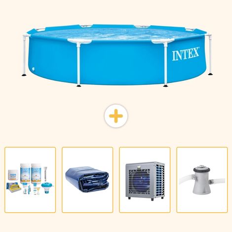 Intex Piscine Tubulaire Ronde - 244x51 cm - 5-pièces S128 (1/5)