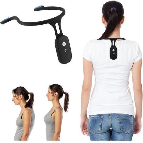 Correcteur de posture suspendu pour le cou 2024, appareil rechargeable en silicone à induction automatique