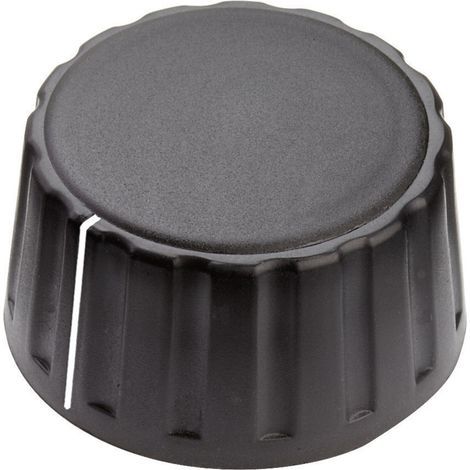 Mentor 4334.6001 4334.6001 Drehknopf mit Zeiger Schwarz (Ø x H) 36 mm x 18.5 mm 1 St.