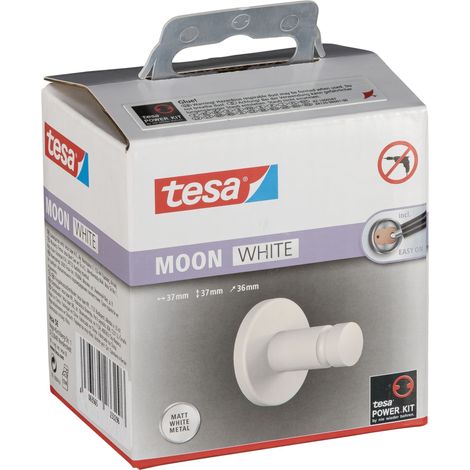 Tesa Moon Handtuchhaken 40573 - Blanco mate (1/2)