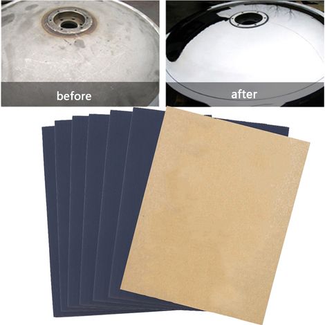 100 feuilles de papier de verre imperméable p800, utilisable à sec ou à l'eau. (1/5)