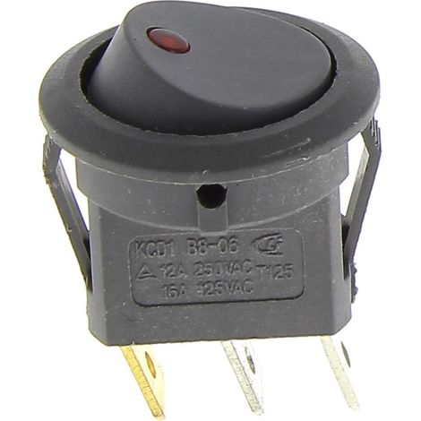 Schalter mit 3 Kabelschuhen grau ss-993699 für Fritteuse moulinex