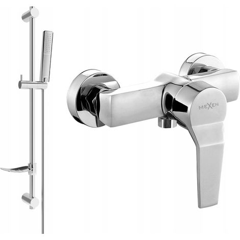 Mexen Caro DF72 grifo de ducha con conjunto de ducha, cromado - 74664DF72-00 (1/3)