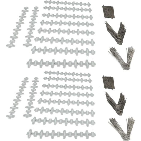 Lot de 20 pics anti-pigeons et petits oiseaux (30 cm), en acier inoxydable, pour clôtures, rebords de fenêtres et toits. (1/5)