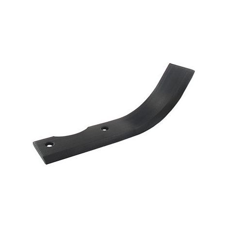 Cuchillo recto para fresa para motocultor adaptable en pilote - L: 185mm, diámetro de agujero ø 8,5mm, distancia entre centros 65mm. Tipo Bineur.