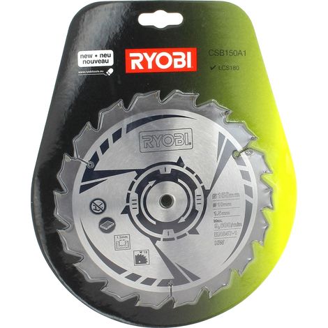 Lame de scie circulaire 150mm – 18 dents pour bois dur – Compatible avec Ryobi – Coupe nette et précise