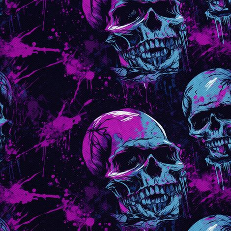 Tela decorativa para exteriores Oxford - Motivo de calavera I DX4336 (1/5)