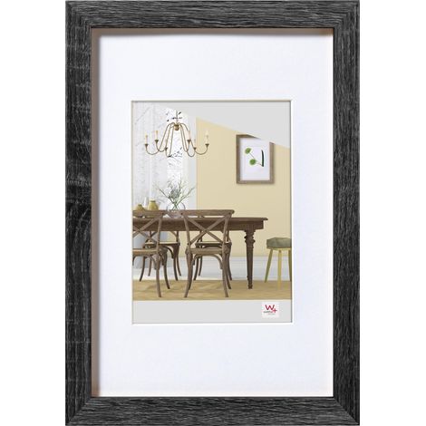 Cadres en Bois 30x40 Gris foncé, Verre Acrylique (1/5)