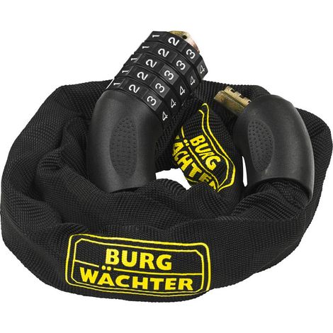 Burg Wächter 280 C 90 BLACK Catena con lucchetto Nero Lucchetto a codice (1/5)