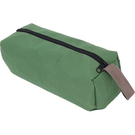Werkzeugtasche aus robustem Canvas mit großem Fassungsvermögen und breiter Öffnung tragbare und multifunktionale Handtasche zur Aufbewahrung. (1/5)