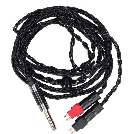 Câble audio 4.4mm équilibré double aiguille 8N OCC argenté pour Sennheiser HD600 HD580 (1/5)