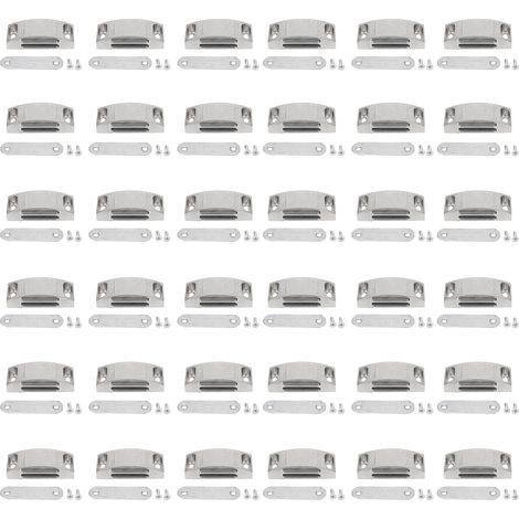 36 Aimants de Porte Armoire Acier Inoxydable Résistant Professionnel Lot de 36 Pièces (1/5)