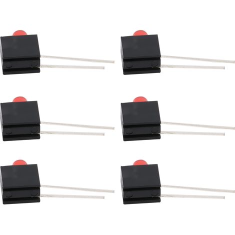 100 Stück LED-Fassungen, 3 mm Lampenschirm, 90°-Biegung, mit leichten industriellen Steuerungskomponenten, rotes Licht (1/5)