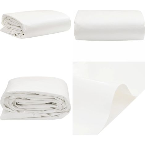 Abdeckplane Weiß 5x6 m 650 g/m² - Abdeckplane - Planen - Wasserdichte Plane - Wit - Wetterfeste Plane - Home & Living (1/5)