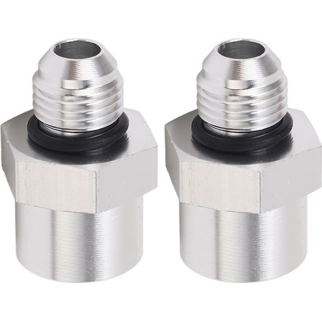 Ortviai Raccord de Tuyau Carburant – 1 Paire M16x1,5 Femelle vers AN6 Mâle en Aluminium 6061 Anodisé