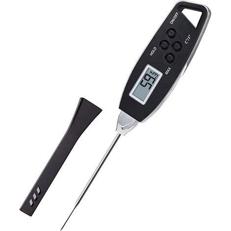 Thermomètre à viande à lire instantanée, thermomètre ultra-rapide étanche, sonde longue aimant, thermomètre alimentaire numérique for cuisine, cuisson extérieure (1/5)