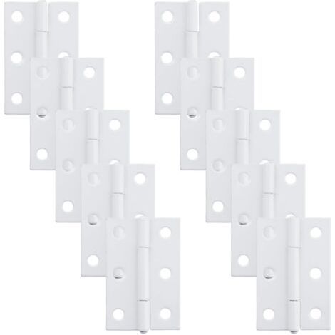 Charnières de meuble en fer et bois, 5,1 cm x 3,4 cm, lot de 10 (1/5)