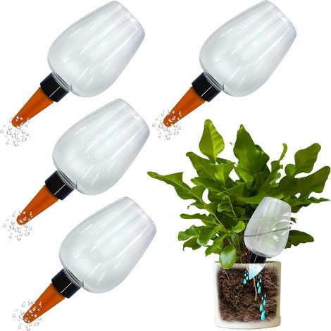 Boules d'Irrigation pour Plantes – 4 Arrosage Automatique des Plantes, Boules d’Arrosage Plantes, Arrosage Plante Interieur pour Jardins et Balcons (1/4)