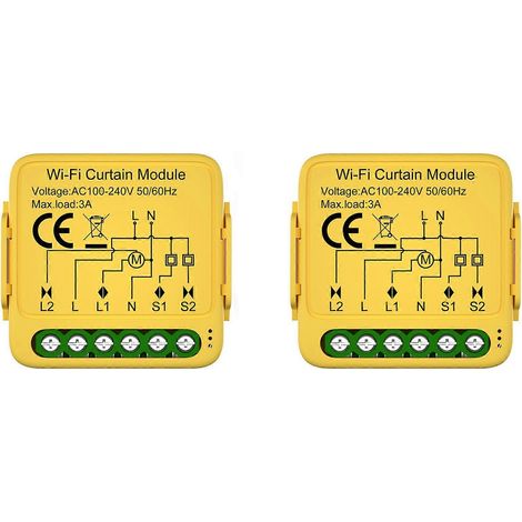 modules de commande de rideaux connectés Tuya Smart WIFI pour moteurs de stores et volets roulants. Application Smart Life compatible avec Alexa et Google. (1/4)
